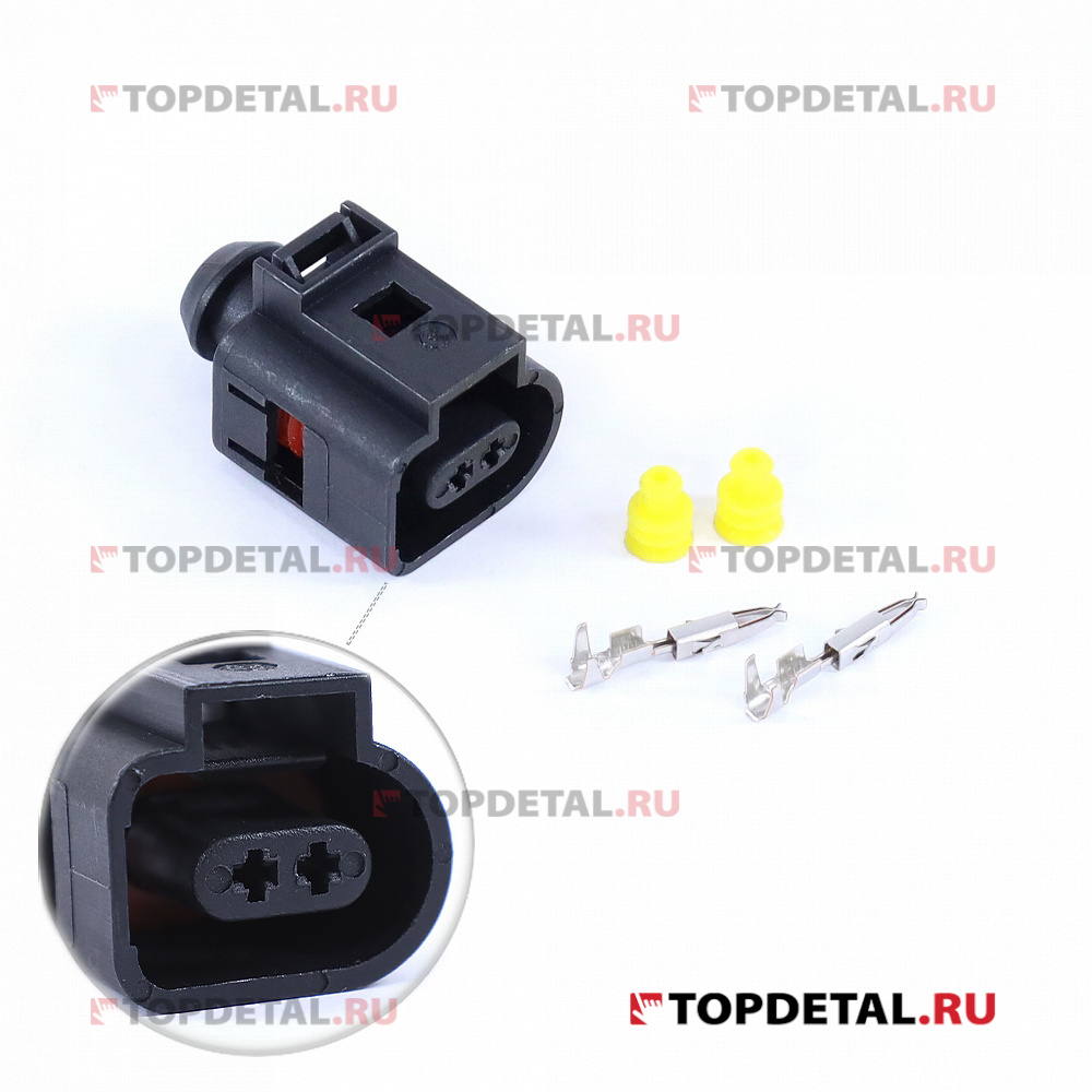 Разъем 1J0973702 2-х контактный датчика температуры,VOLTON VLT6522S ...