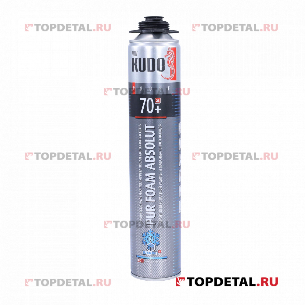 Пена монтажная полиуретановая профессиональная KUDO PROFF 70+ ARKTIKA NORD 1000 мл (под пистолет)