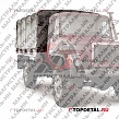 Тент кузова Г-3308 (2-х сторонний усиленный) 3,5х2,3х1,25 (1,60)