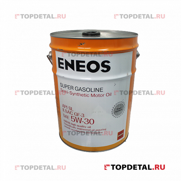 Масло ENEOS моторное 5w30 Super Gasoline SL 20л (полусинтетика)