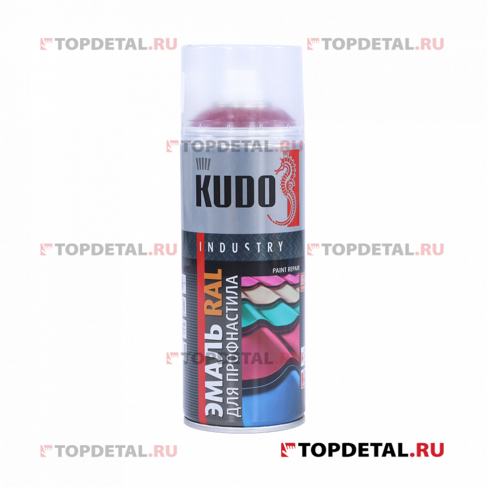 Краска универсальная RAL 3005 для металлочерепицы винно-красный KUDO 520 мл