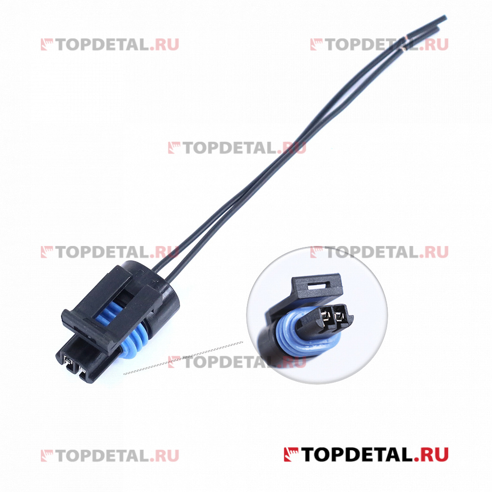 Разъем датчика тепм. охлажд. жидкости ВАЗ-2110-15,1118,2170 с проводом,VOLTON