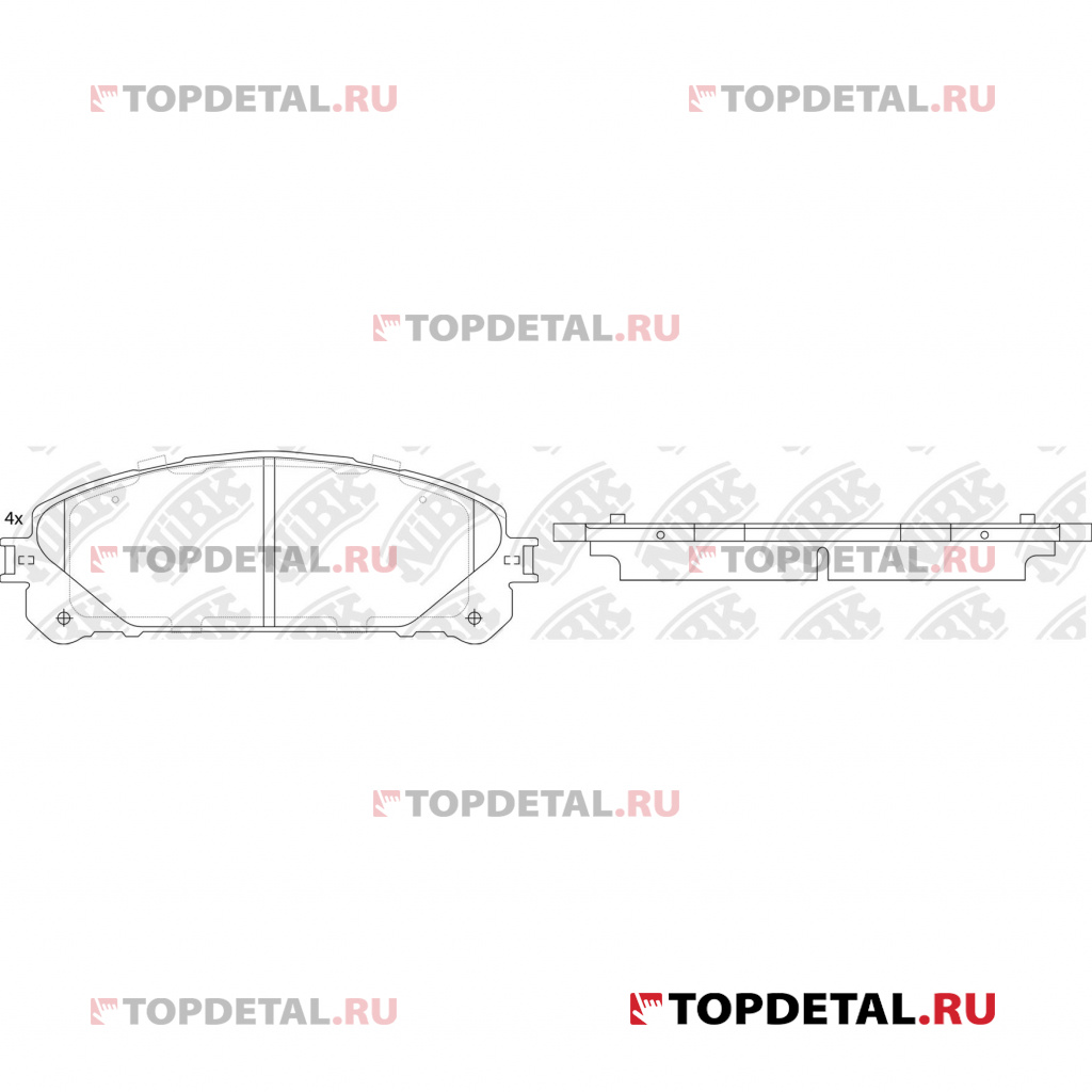 Колодки тормозные LEXUS RX 350/450h 09- передние