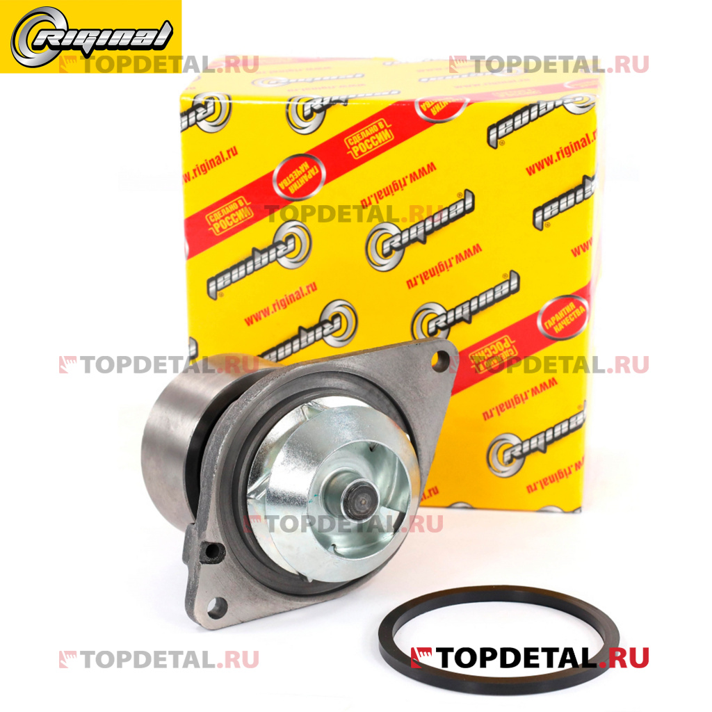 Насос водяной (помпа) КАМАЗ, ПАЗ с дв.CUMMINS ISBe,ISDe,4BT,6BT (метал. крыл.) 3800984 Riginal