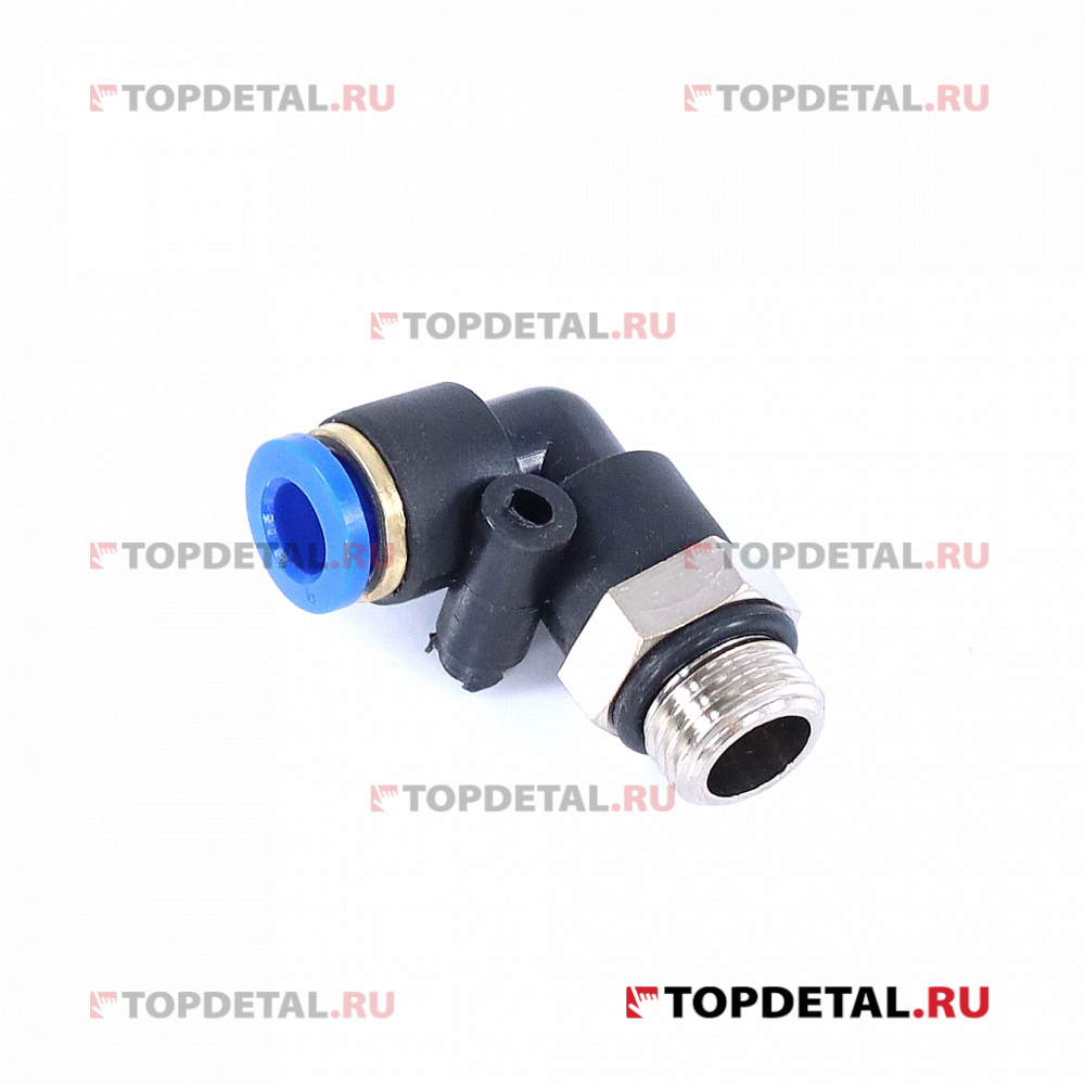 Фитинг (соединитель трубок ПВХ) угловой с наружной резьбой М12*1,25 d 6