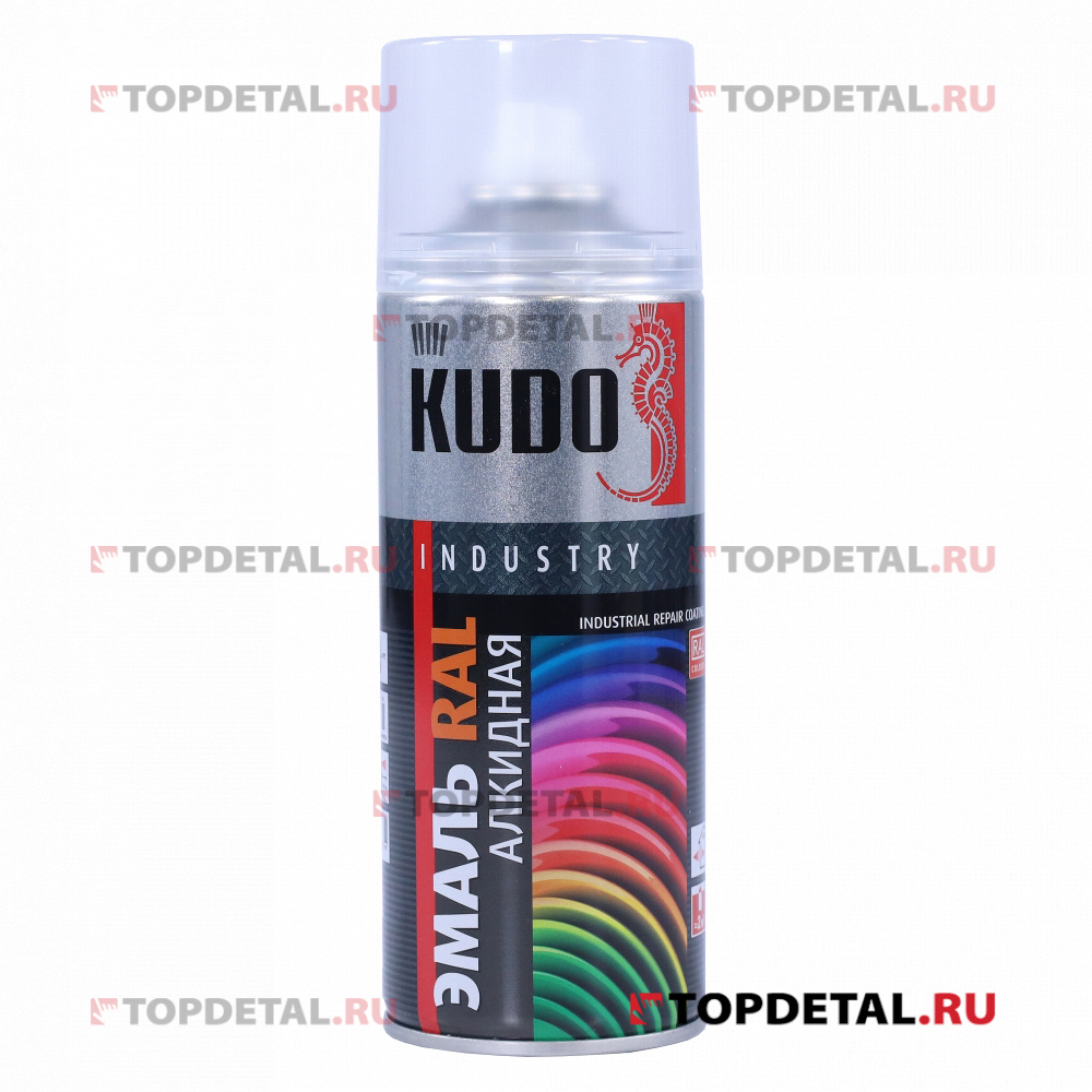 Эмаль универсальная RAL 6002 зеленый лист KUDO 520 мл