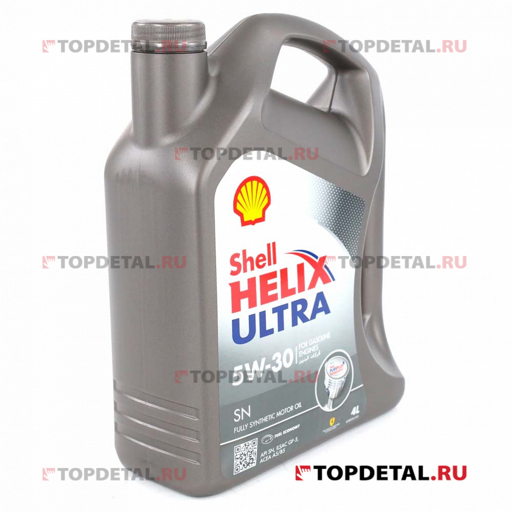 Масло Shell моторное 5W30 Helix Ultra SN A5/B5 4 л (синтетика) OMAN  600056104/600056105 550054589 купить в интернет-магазине Topdetal.ru