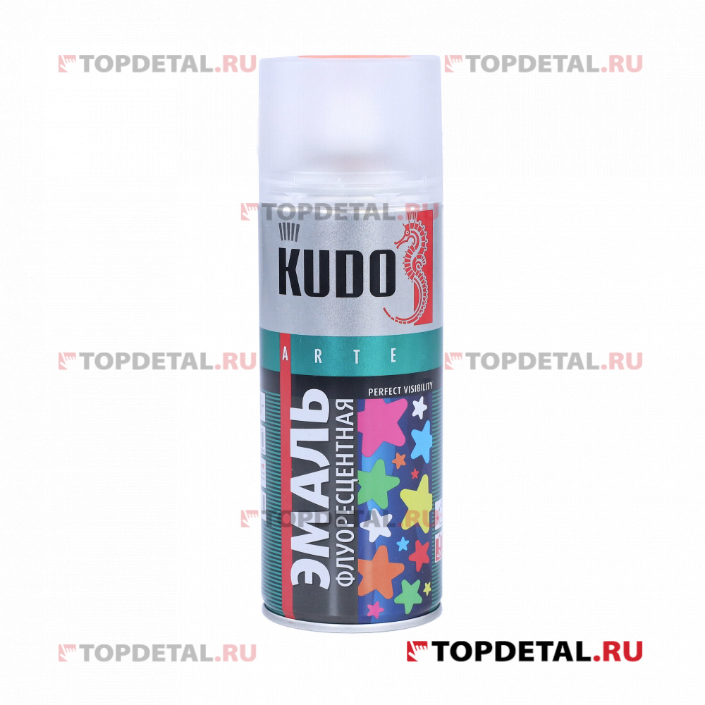 Эмаль флуоресцентная оранжево-красная 520 мл KUDO