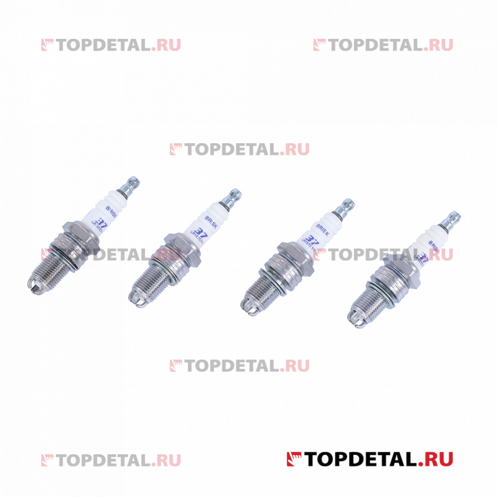 Свеча Brisk A-Line 37 ВАЗ-2110-12 EXTRA (инж.8 клап. 3-мя элекр., резистор, к-т 4шт.) LR15TCY-1