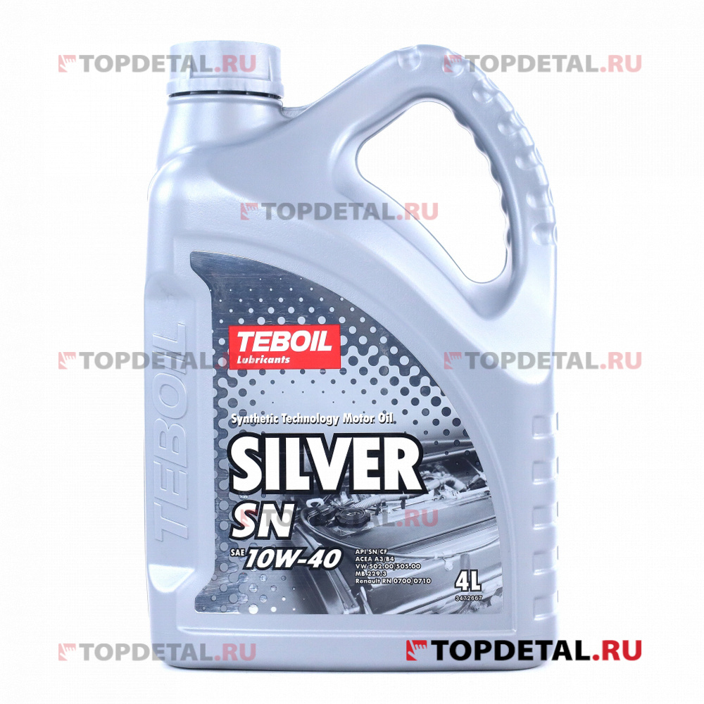 Масло TEBOIL моторное SILVER SN 10W40 4л. (полусинтетика)