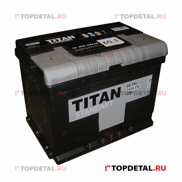 Аккумулятор 6СТ-60.1 TITAN Standart п.п. пуск.ток 540 А (242*175*190) клеммы евро