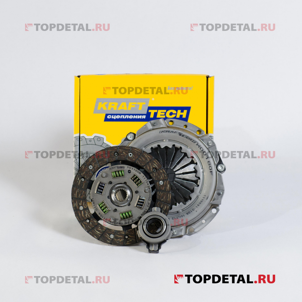 Пакет сцепления (корзина, диск, подш.) Tavria, ZAZ Sens 1.3 "KRAFTTECH" W01180E