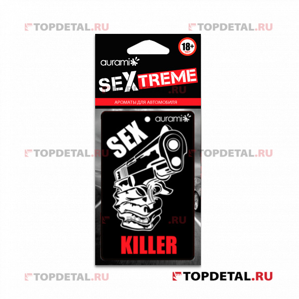 Ароматизатор "AURAMI" подвесной, картонный SEXTREME Sex Killer "Антитабак"