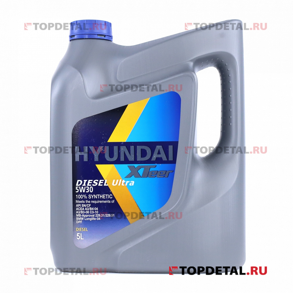 Масло HYUNDAI XTeer моторное 5W30 D800 C3 5 л (синтетика) MB-Approval 229.31/229.51/229.52