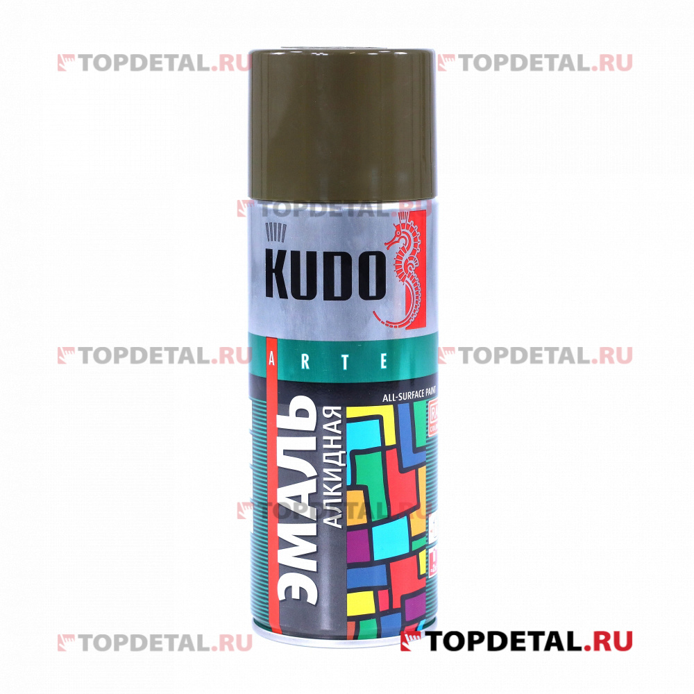 Краска универсальная хаки KUDO 520 мл