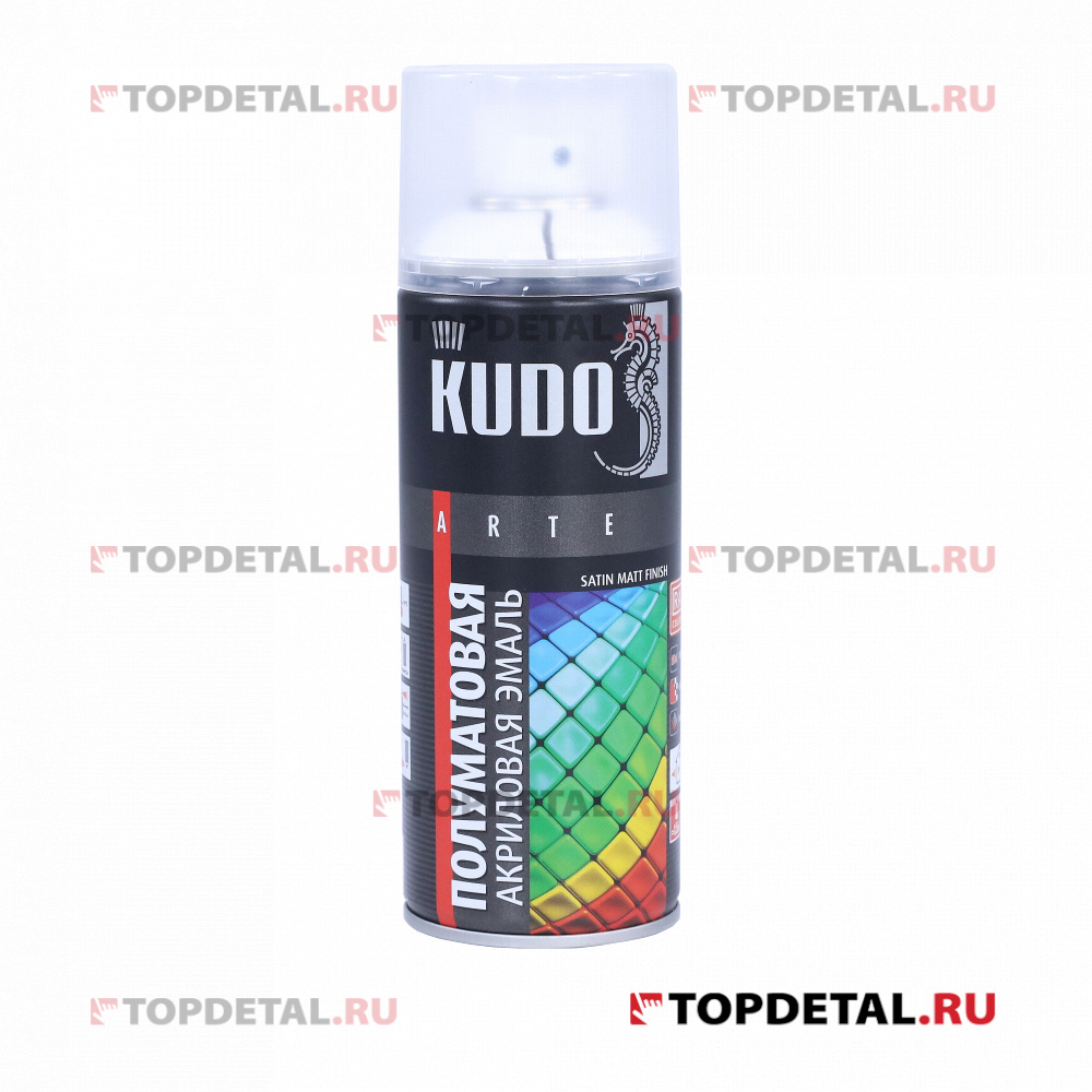 Эмаль универсальная акриловая satin RAL 9003 белая KUDO