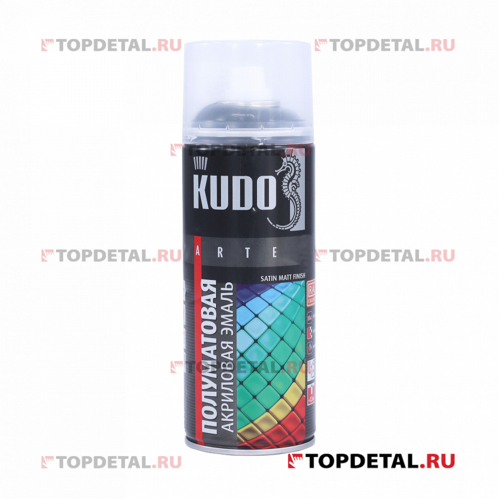 Эмаль универсальная акриловая satin RAL 7011 тёмно-серая KUDO