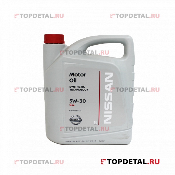 Масло NISSAN моторное 5W30 CF-SM 5 л KE90090043R купить в интернет ...