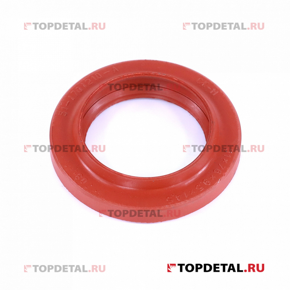 Сальник КПП Г-53 3307 66 ПАЗ (51х76) красный УРАЛЭЛАСТОМЕР