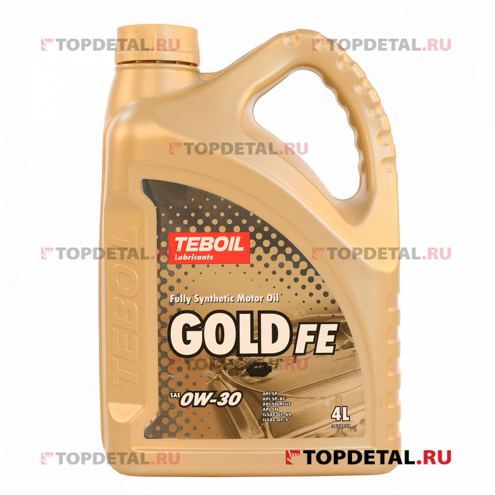 Масло TEBOIL моторное GOLD FE 0W30 4л. (синтетика)
