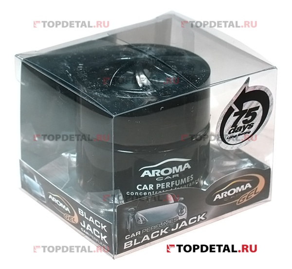 Ароматизатор Aroma Car "Black Jack" гелевый 50 мл (на панель)