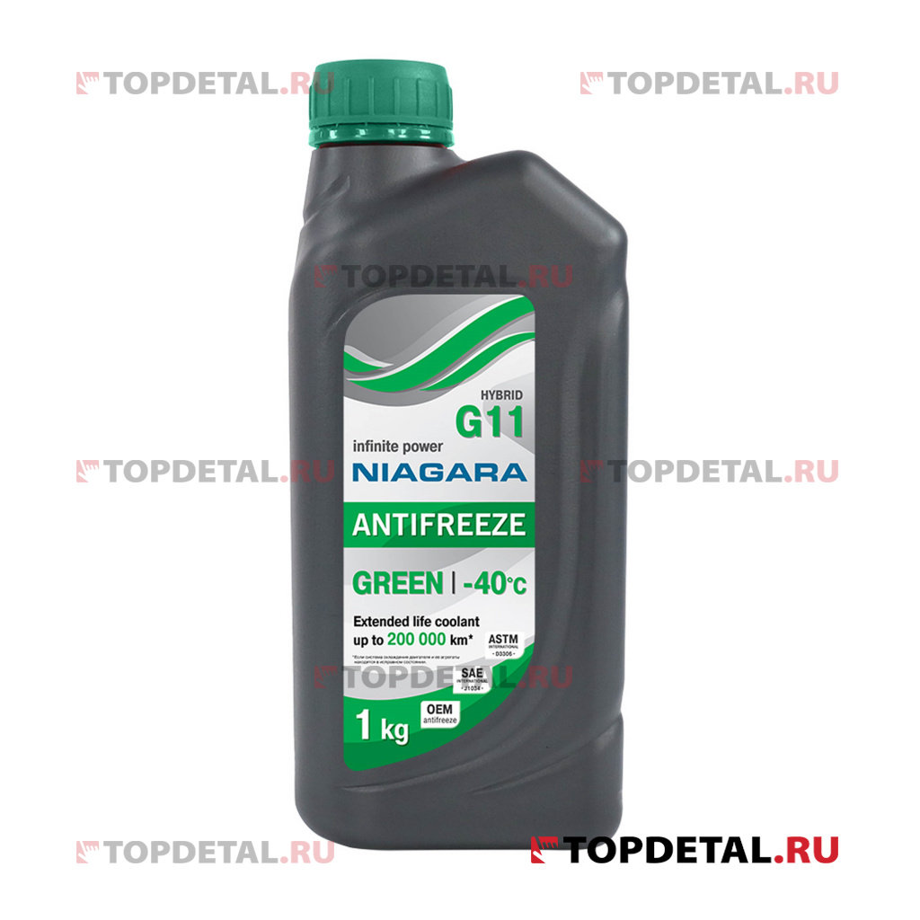 Жидкость охлаждающая "Антифриз" "Ниагара" G11 (зеленый) 1 кг