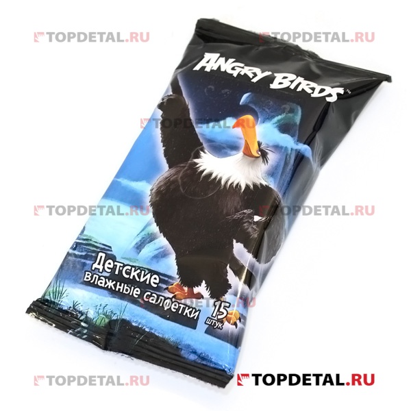 Салфетка влажная "Angry Birds Movie" детские (15 шт.)