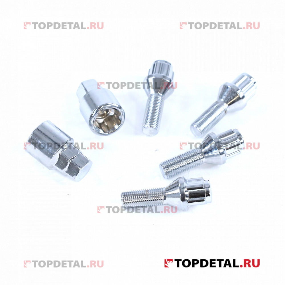 Болты секретные для литых дисков M 12x1,25 4+2 ключа