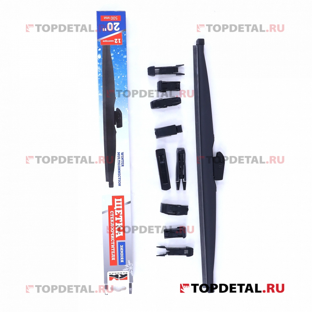 Щетка стеклоочистителя 500 мм (зимняя) RedMark WINTER MULTICONNECTION 12 адаптеров Щетка стеклоочистителя 500 мм (зимняя) RedMark WINTER MULTICONNECTION 12 адаптеров