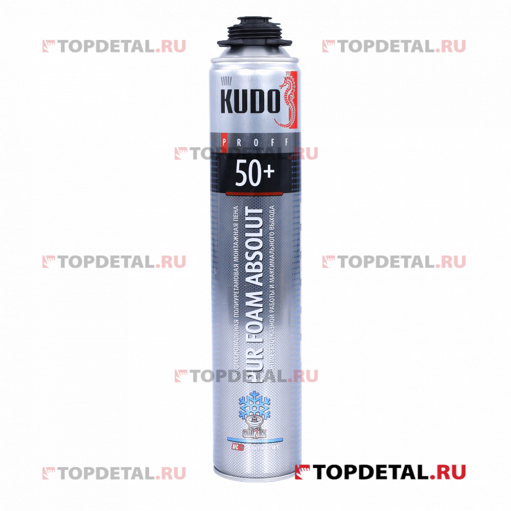 Пена монтажная полиуретановая профессиональная KUDO PROFF 50+ARKTIKA 1000 мл (под пистолет)