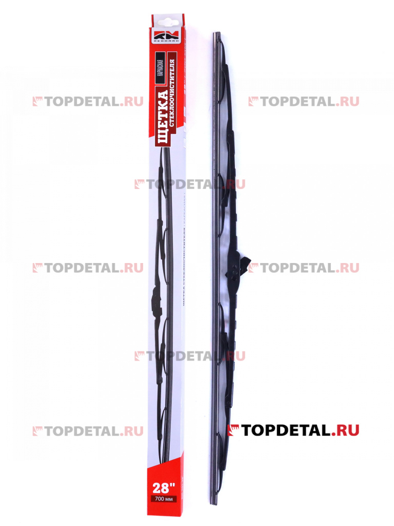 Щетка стеклоочистителя 700 мм (каркасная) "RedMark"