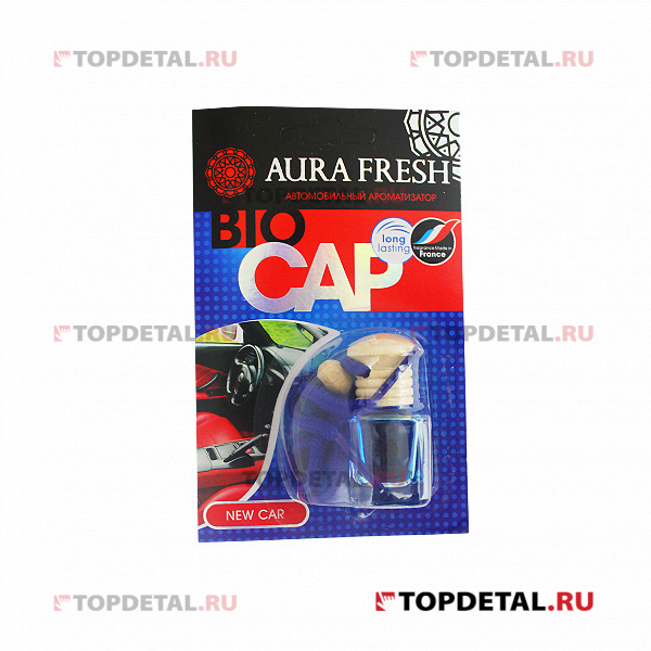 Ароматизатор AURA FRESH BIO CAP флакон 6мл New Car