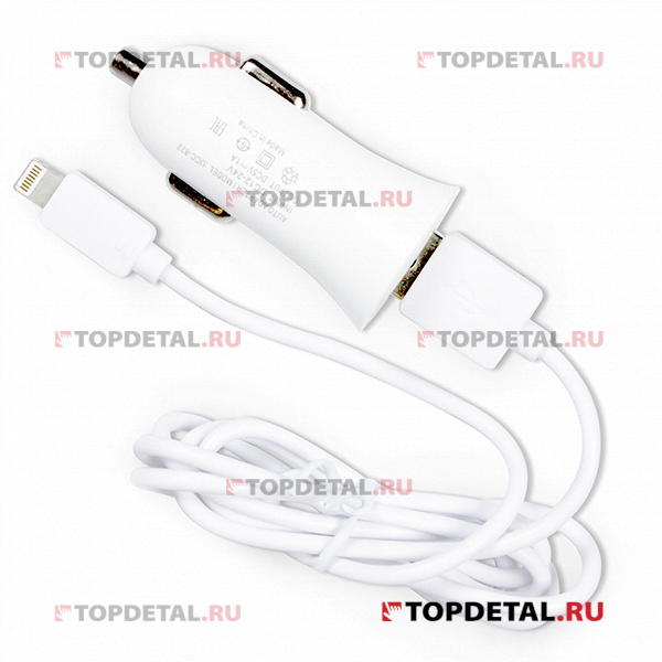 Устройство зарядное автомобильное USB 1A +microUSB кабель OLMIO
