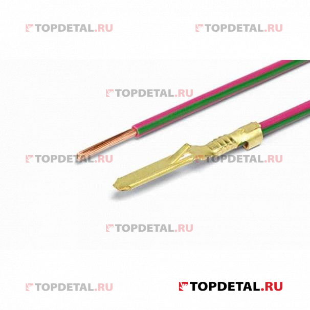 Контакт штыревой серии 2.8 (с фиксацией), обжатый с проводом (кт.10 шт.) (Cargen)