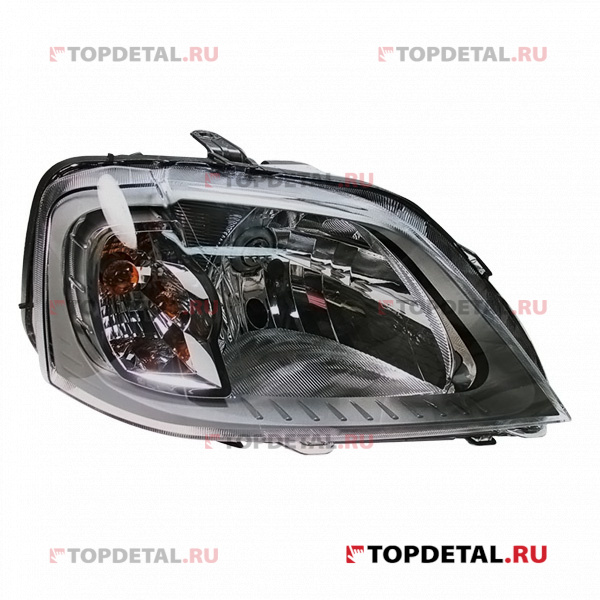 Фара головного света правая Renault Logan (Рязань BOSCH) (черный) н/об