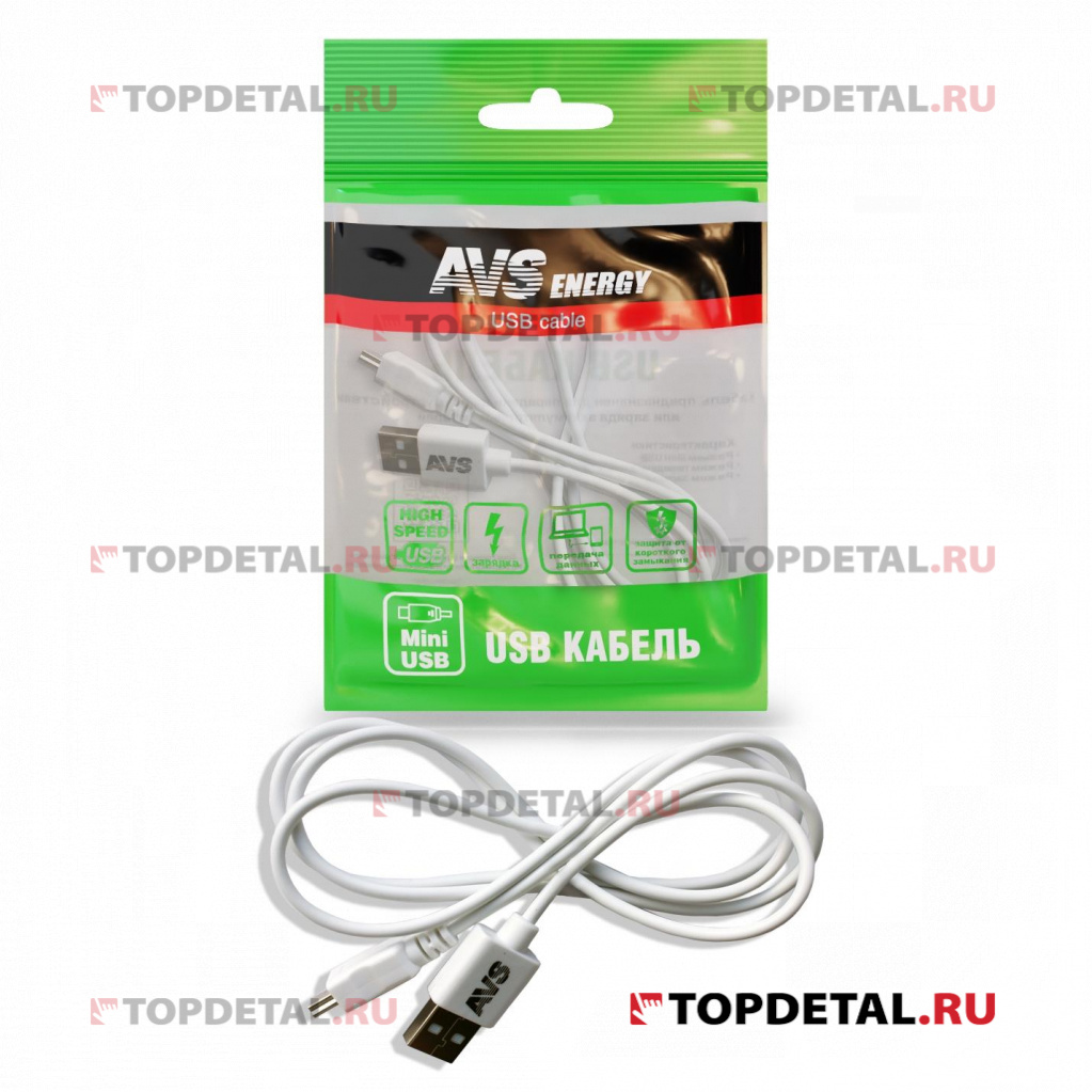 Кабель mini USB (1м) MN-313 AVS Кабель mini USB (1м) MN-313 AVS