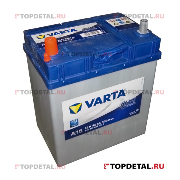 Аккумулятор 6СТ-40 VARTA Blue Dynamic п.п. пуск.ток 330 А (187*127*227) клеммы азия