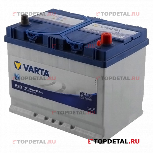Аккумулятор 6СТ-70 VARTA Blue Dynamic о.п. пуск.ток 630 А (261х175х220) клеммы евро