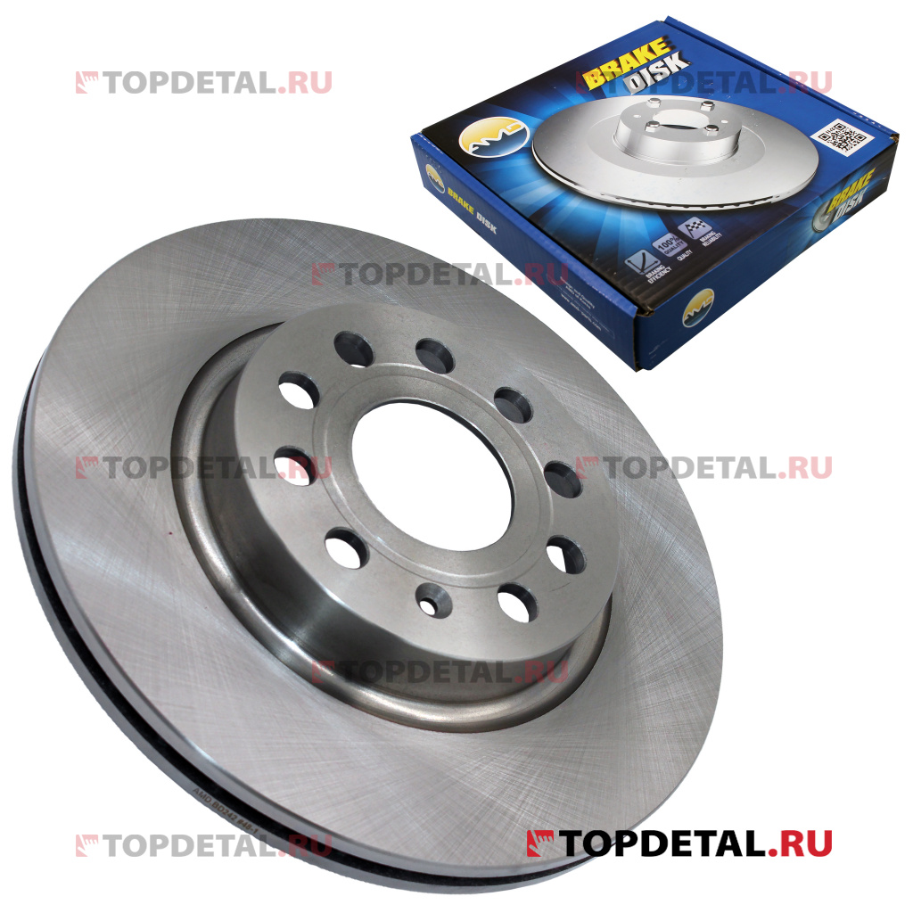Диск переднего тормоза (280 мм) 1K0615301AC (VW,Skoda,Audi) AMD