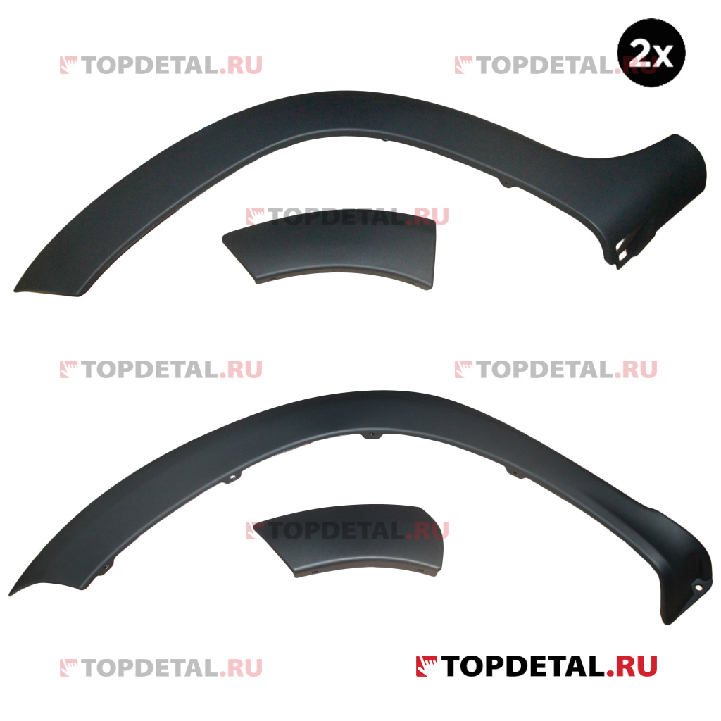 Накладка арки колеса  декоративная (К-Т 8ШТ)  Renault Duster 2010-2022
