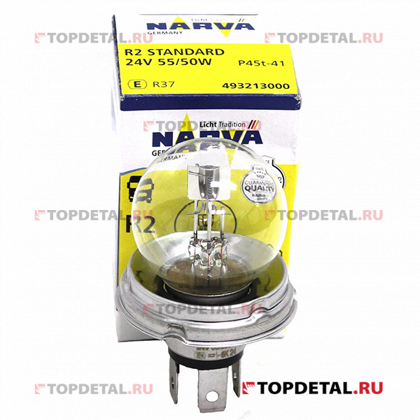 Лампа R2 24V 55/50W P45t NARVA