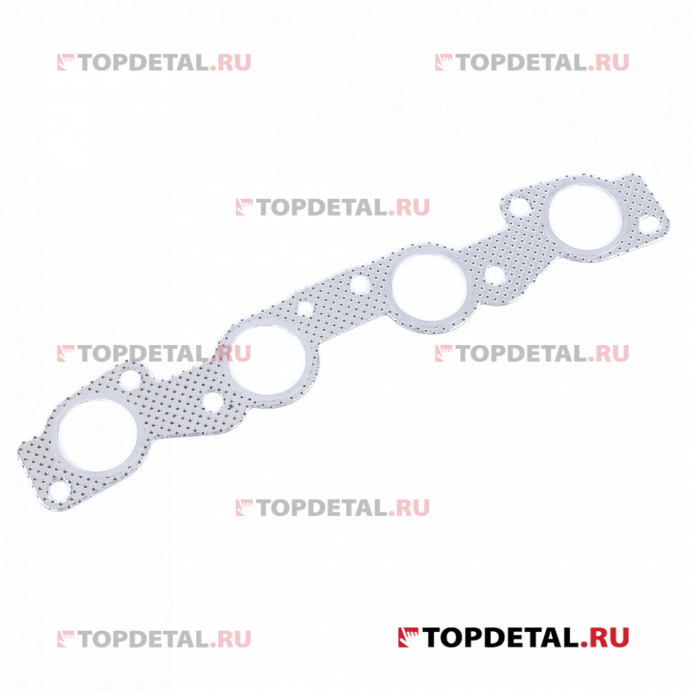 Прокладка выпускного коллектора ВАЗ-2110-12 металлическая (РК-103, 1,25мм) (Квадратис) 