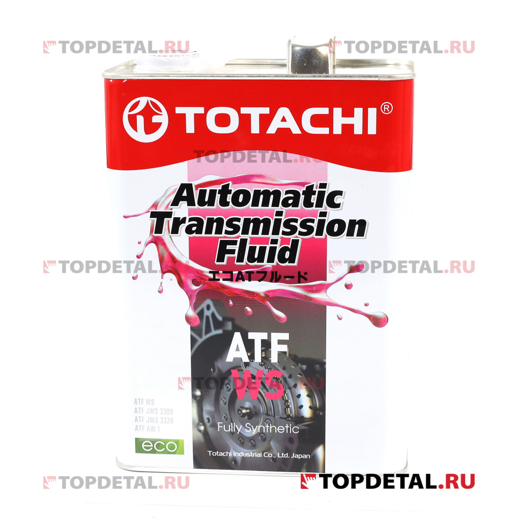 Масло TOTACHI трансмиссионное ATF WS 4л (синтетика)