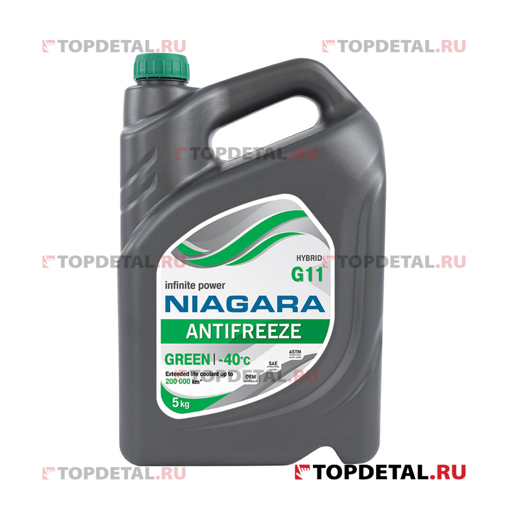 Жидкость охлаждающая "Антифриз" "Ниагара" G11 (зеленый) 5 кг