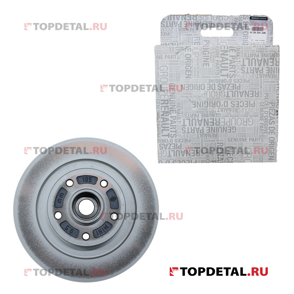 Диск тормозной задний с подшипником RENAULT LAGUNA III (2009>)