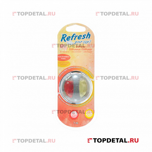 Ароматизатор REFRESH Клубника/Прохладный Лимонад (диффузор)