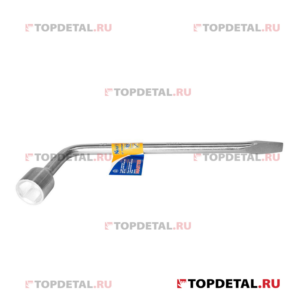 Ключ балонный кованый Г-образный 22 мм х 365 мм с монтажной лопаткой KRAFT Ключ балонный кованый Г-образный 22 мм х 365 мм с монтажной лопаткой KRAFT