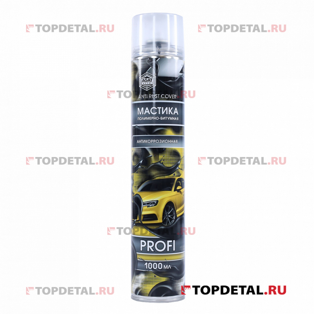 Мастика битумная (аэрозоль) 1000мл PROFI АГАТ