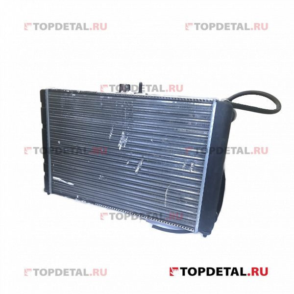 УЦЕНКА Радиатор охлаждения ВАЗ-2115 с электровентилятором и термодатчиком "VIS" (Вмятина)