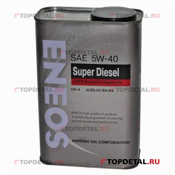 Масло ENEOS моторное 5w40 Super Diesel CH-4 0,94л (синтетика)